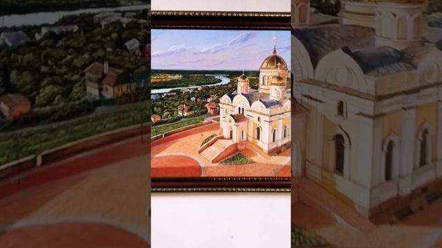 ''Никитский Храм ,женский монастырь '' мои картины маслом на холсте ,живописные картины #art смотреть онлайн