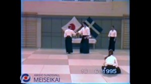 63 Aikido Ai Hanmi Shihonage Omote Nishio Sensei Uppsala 1995