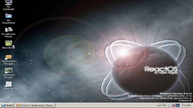 установка ReactOS смотреть онлайн