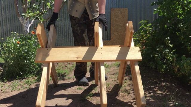 Козлы складные/раскладные своими руками для пилки дров смотреть онлайн