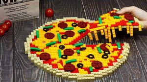 Ест Военную Пиццу LEGO MRE | Лего В Реальной Жизни | Stop Motion Cooking И ASMR