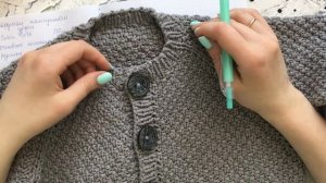 МК Детский кардиган спицами Часть 1 Расчеты