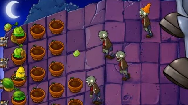 прохождение игры Plants vs. Zombies крыша # Финал