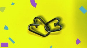 Металлическая головоломка Два сердца большое и маленькое