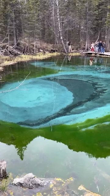 Гейзерное озеро. Село Акташ. смотреть онлайн