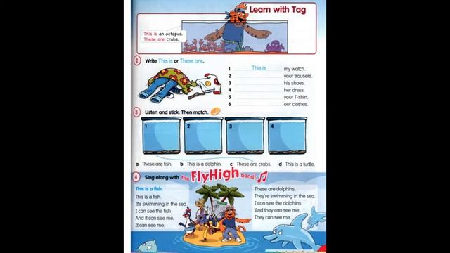 Відеоурок Fly High 2 Lesson 25 These are crabs p. 100-101 смотреть онлайн