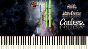 Confessa (Adriano Celentano) piano tutorial [НОТЫ + MIDI]