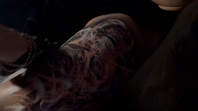 Скульптурное вдохновение. Татуировка на плече. Tattoo Trake