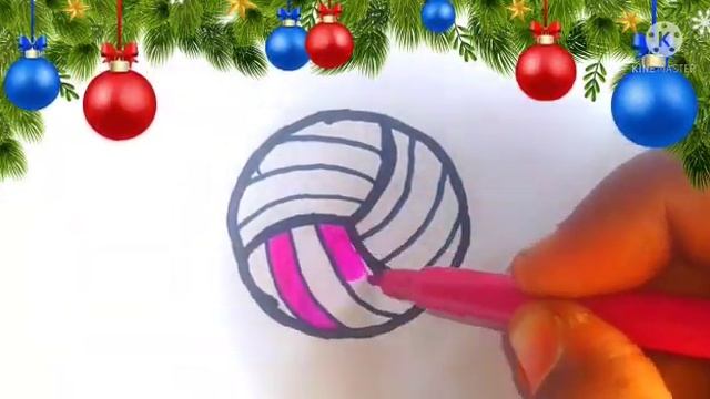 Bolalar uchun voleybol chizish / Drawing Vollyball for Children / Рисование волейбола для детей смотреть онлайн