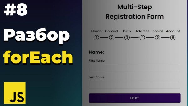 Что такое forEach в javascript | #8 | JavaScript для начинающих
