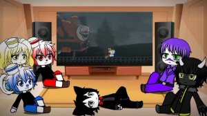 Реакция Cuphead (+Бенди) на битву ,, Cuphead vs Cho cho Charles»