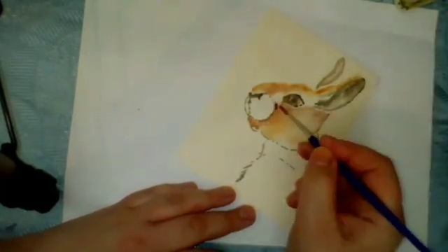 Заяц акварелью смотреть онлайн