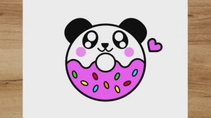 КАК НАРИСОВАТЬ ПОНЧИК КАВАИ-ПАНДА