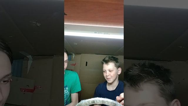 первая картонная фура из картона😈