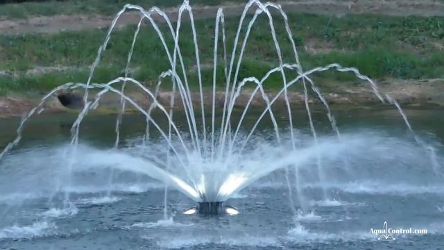 Плавающий фонтан Aqua Control серии Fusion с насадкой Double Arch Lily смотреть онлайн