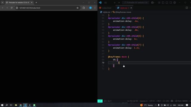 Как сделать анимированный preloader для сайта HTML, CSS & JavaScript смотреть онлайн