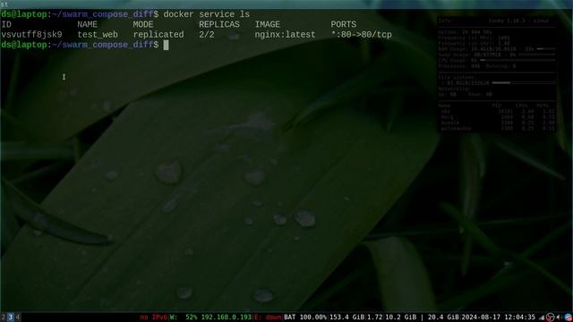 Docker: разница в поведении compose и swarm