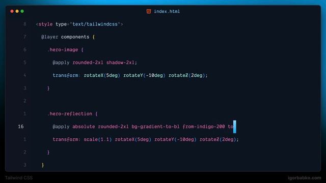 Верстка на Tailwind CSS #3 - Отражение смотреть онлайн