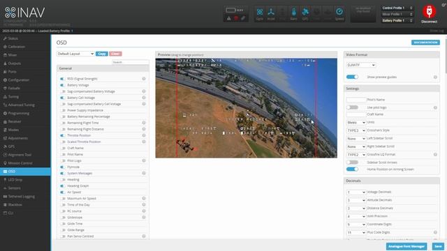 DJI FPV / DJI O4 air unit / Настройка OSD на INAV / HD Update смотреть онлайн