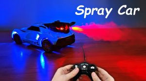 Гоночный Автомобиль с имитацией выхлопа! Такого я раньше не видел! RC Spray Car