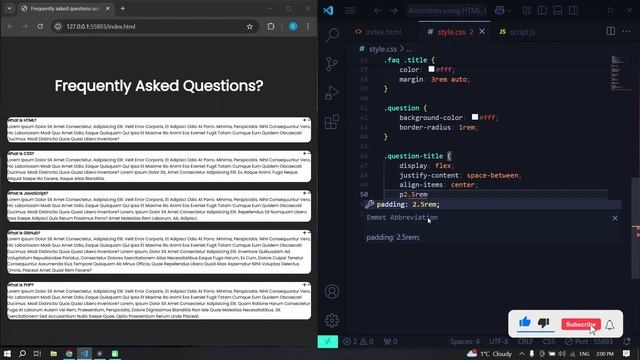 Как сделать FAQ Accordion используя HTML, CSS & JavaScript | Responsive FAQ sect смотреть онлайн