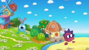 Crash and Chiko dance  spooky month under Baclovania/ Крош и  Ёжик танцуют танец жуткого месяца