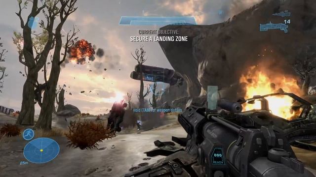 Halo Reach прохождение с комментариями.Русская озвучка.PC.Глава 3 и 4.Сумерки и Острие копья