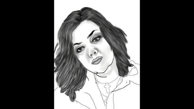 Drawing with charcoal pencil..Рисунок угольным карандашом..الرسم بقلم الفحم смотреть онлайн