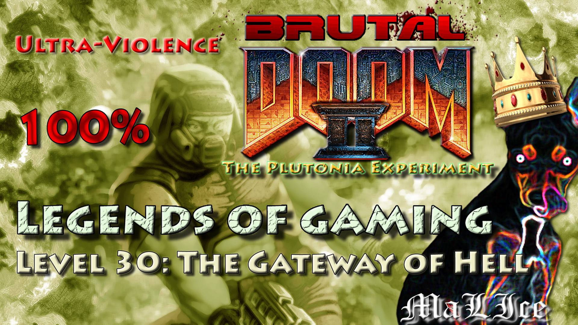 Brutal Doom 2 The Plutonia Experiment - Level 30: The Gateway of Hell смотреть онлайн