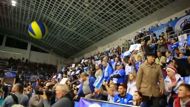 Бело-голубая волна на трибунах "Олимпа" смотреть онлайн