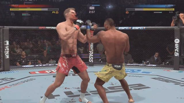 Кровавый бой ALEXANDER VOLKOV👊 VS 👊JAILTON ALMEIDA UFC PS5 4K HDR смотреть онлайн