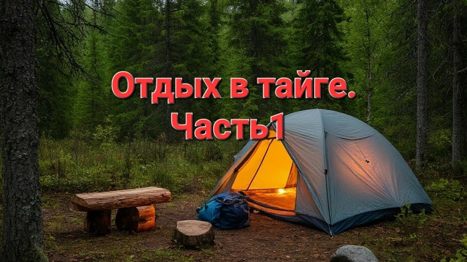 ЖИВЕМ В ТАЙГЕ. ПРИГОТОВИЛИ УХУ И МЯСО. ОТДЫХ. смотреть онлайн