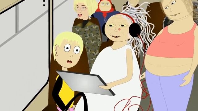 (моя озвучка) Бабки В Автобусе - В Гостях У Бабули 11 смотреть онлайн