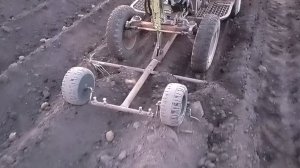 Посадка картофеля в борозду.