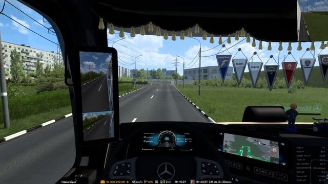 Euro Truck Simulator 2 Етс 1.53 Mercedes Benz New Actros 2019 v2.1 Рейс по России К смотреть онлайн