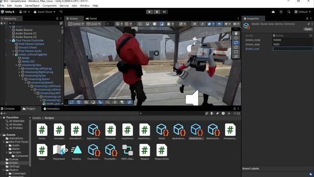 СОЗДАНИЕ ИГРЫ TEAM FORTRESS 2 НА UNITY #2 смотреть онлайн