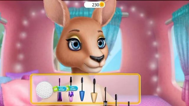 Kangro hair style makeup dress up game for girls_Кангроприческа макияж игра смотреть онлайн