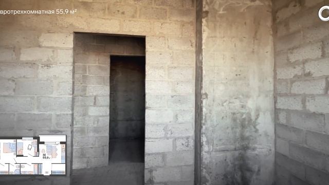 Евротрехкомнатная 55,9м² | О2 — Зеркало