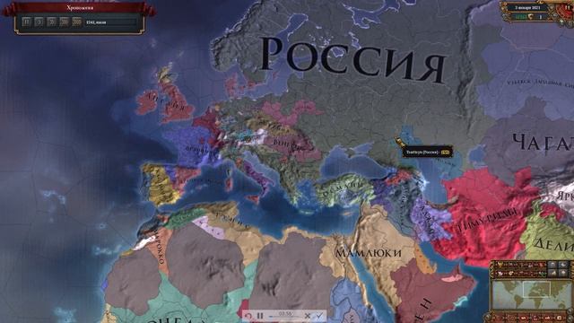 EU4 (1.35). Захват мира за Россию. Одна Вера и Одна культура смотреть онлайн