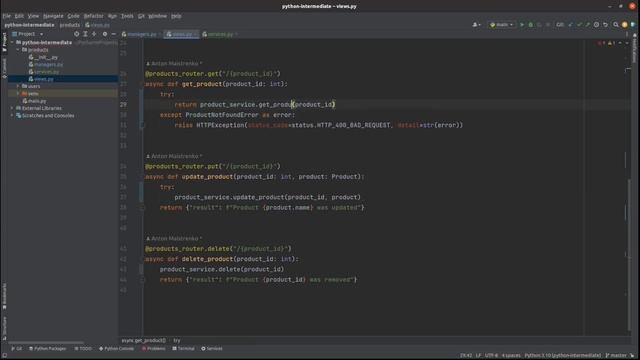 Урок 5 | FastAPI Чистая архитектура | Intermediate ⭐ | Python на прак? смотреть онлайн