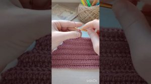 Вязание укороченных рядов крючком.