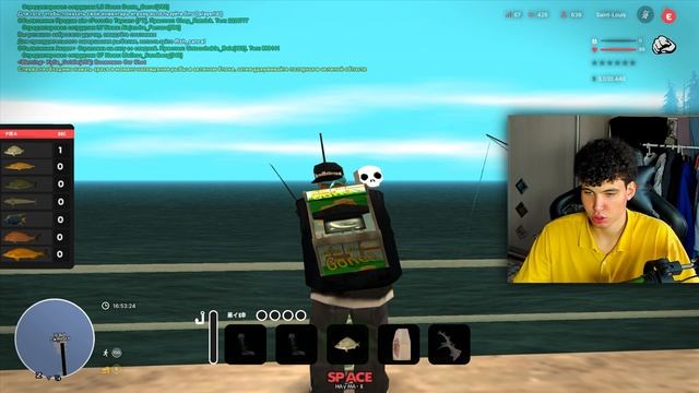 РАБОТАЮ РЫБОЛОВОМ 1 ЧАС НА EVOLVE RP! - gta samp смотреть онлайн