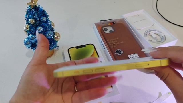 Iphone 14 128 гб в 2025 году/Распаковка #iphone14 #asmr #unboxing #apple