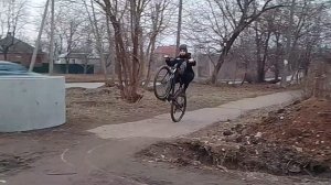 Стант на велосипеде! Покатушки!