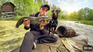 АФИГЕТЬ Поймал сома на вершу и щуки. Сделал пруд в дома, для золотого карася