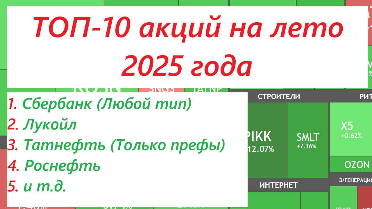 ТОП-10 Акций на лето 2025 ► ЧТО И КОГДА ПОКУПАТЬ? смотреть онлайн