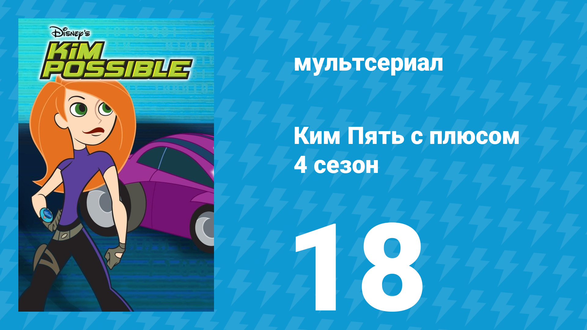 Ким Пять с плюсом 4 сезон 18 серия «Переполох на домашней игре» (мультсериал, 2007) смотреть онлайн