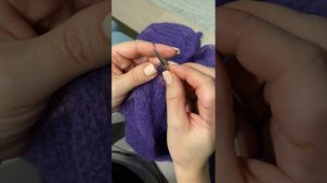 Край изделия при вязании мохера. Айкорд #бесплатныймастеркласс #какзакрытьпетли #вязаниеназаказ