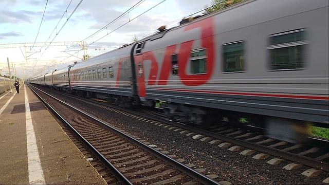 30 мая 2025 г. Электровоз ЭП2К-209 с Пассажирским поездом Большая Вишера смотреть онлайн