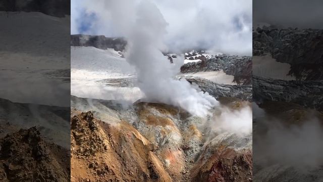Mutnovsky volcano (Kamchatka Peninsula). Вулкан Мутновский (Камчатка). смотреть онлайн